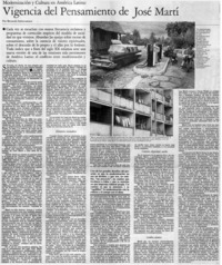 Vigencia del pensamiento de José Martí