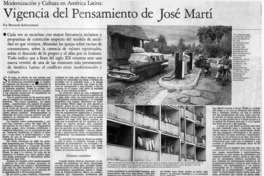 Vigencia del pensamiento de José Martí
