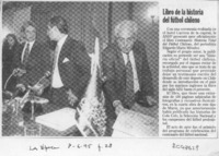 Libro de la historia del fútbol chileno  [artículo].