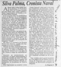 Silva Palma, cronista naval  [artículo] A. Simpson T.