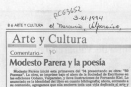 Modesto Parera y la poesía  [artículo] León C. Santoro Funes.