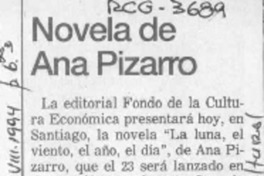 Novela de Ana Pizarro  [artículo].