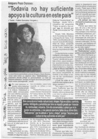 "Todavía no hay suficiente apoyo a la cultura en este país"