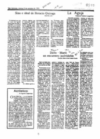 Sino e ideal de Horacio Quiroga  [artículo] Lot.