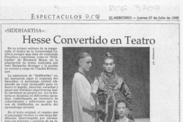 Hesse convertido en teatro  [artículo] Carola Oyarzún L.