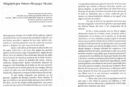 Réquiem por Arturo Alcayaga Vicuña