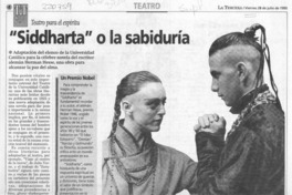 "Siddhartha" o la sabiduría