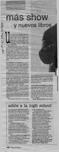 Más show y nuevos libros  [artículo] C. M.