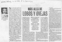 Más allá de lobos y ovejas  [artículo] Luis Sánchez Latorre.