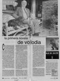 La primera novela de Volodia  [artículo] Mariano Aguirre.