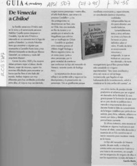 De Venecia a Chiloé  [artículo] Camilo Marks.