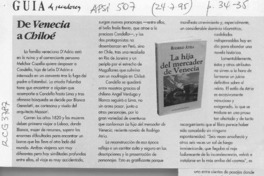De Venecia a Chiloé  [artículo] Camilo Marks.