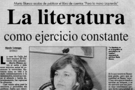 La literatura como ejercicio constante