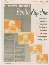 El Archivo histórico Benito Riquelme