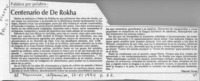 Centenario de De Rokha  [artículo] Marcelo Novoa.