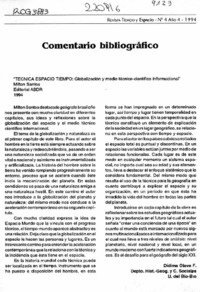 Técnica espacio tiempo  [artículo] Dídima Olave F.