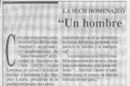 "Un hombre que ama la libertad"  [artículo].