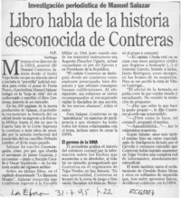 Libro habla de la historia desconocida de Contreras  [artículo] O. P.