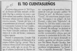 El tío cuentasueños  [artículo] Mario Rodríguez.