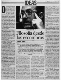 Filosofía desde los escombros