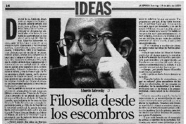 Filosofía desde los escombros