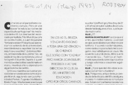 Marcia Scantlebury o vivir con pasión  [artículo] Carolina Rossetti.
