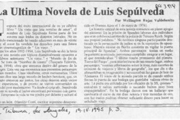 La última novela de Luis Sepúlveda  [artículo] Wellington Rojas Valdebenito.