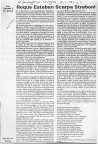 Roque Esteban Scarpa Straboni  [artículo] Matías Rafide.