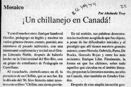 Un chillanejo en Canadá!  [artículo] Abelardo Troy.