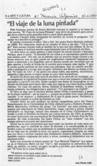"El viaje de la luna pintada"  [artículo] Ana María Julio.