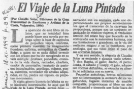 El viaje de la luna pintada  [artículo] H. R. Cortés.