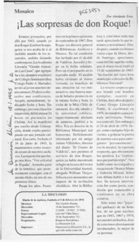 Las sorpresas de don Roque!  [artículo] Abelardo Troy.