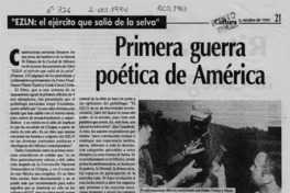 Primera guerra poética de América  [artículo] Julián Torres.