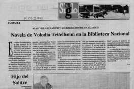 Novela de Volodia Teitelboim en la Biblioteca Nacional  [artículo] F. Q.