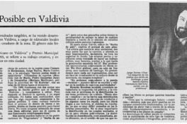 La poesía es posible en Valdivia