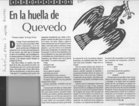 En la huella de Quevedo  [artículo] Jaime Valdivieso.