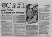 Jorge Teillier, "Los poetas son aburridos"  [artículo] Esteban Lousteau.