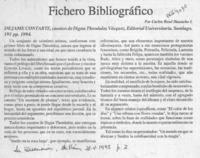 Fichero bibliográfico  [artículo] Carlos René Ibacache.