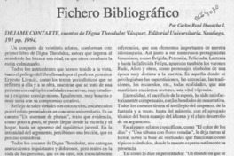 Fichero bibliográfico  [artículo] Carlos René Ibacache.
