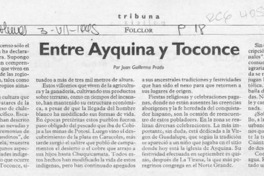 Entre Ayquina y Toconce  [artículo] Juan Guillermo Prado.