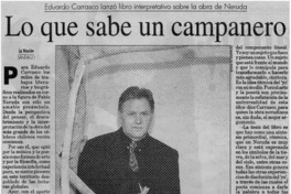 Lo que sabe un campanero