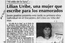 Lilian Uribe, una mujer que escribe para los enamorados  [artículo].