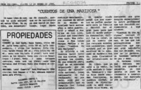 "Cuentos de una mariposa"  [artículo].