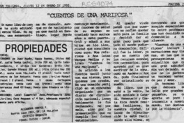 "Cuentos de una mariposa"  [artículo].