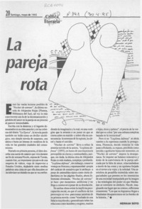 La pareja rota  [artículo] Hernán Soto.