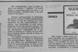 La moral Light  [artículo] Luis Vargas Saavedra.