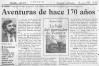 Aventuras de hace 170 años  [artículo].