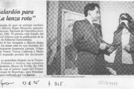 Galardón para "La lanza rota"