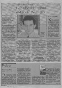 Ganador del Premio "Marcela Paz" 1995  [artículo] María Teresa Cárdenas.