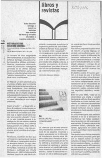 Historia de una sociedad urbana : [artículo]